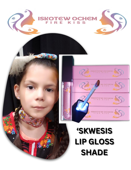 'SKWESIS Lip Gloss Moisturizer.  First Nation PST Tax Exempt